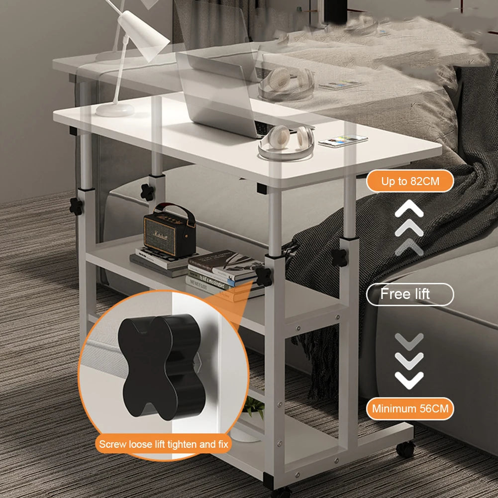 APWIKOGER Multi Layer Standing Desk Height Adjustable Wooden Computer Desk
