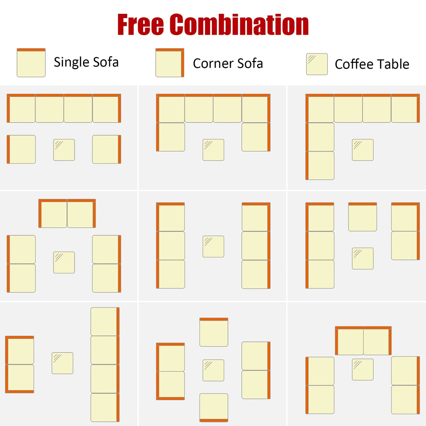 HOMASIS 7 Pieces Outdoor Patio Rattan Furniture Set With Cushions