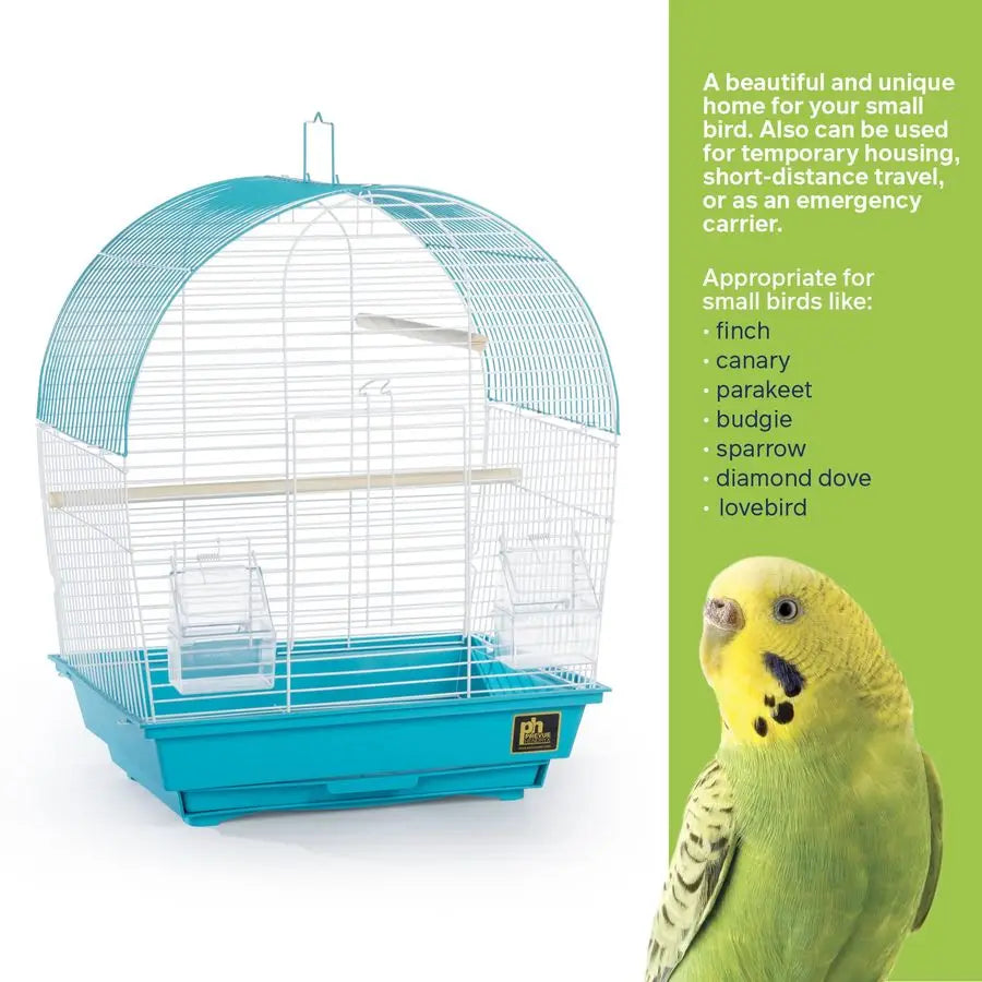 South Beach Dome Top Bird Cage For Small Finches Budgies