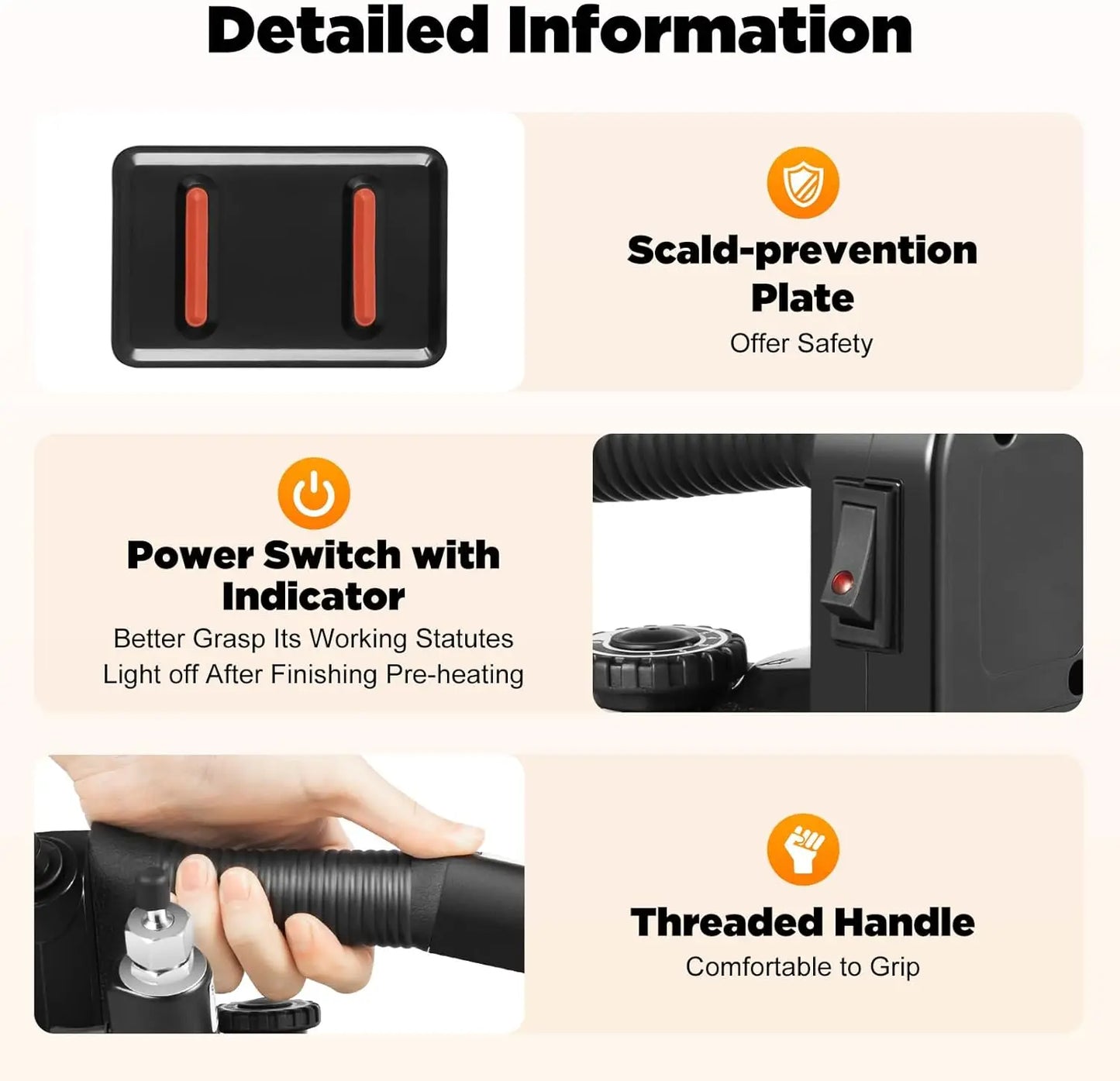 Bymaocar Industrial Gravity Feed Steam Iron For Garments