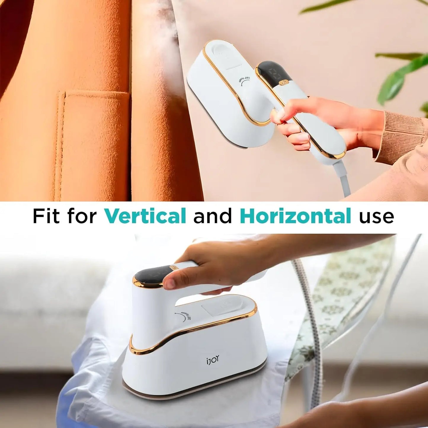 XMSJ Travel Steamer Iron 1200W With 4 Modes LCD Display