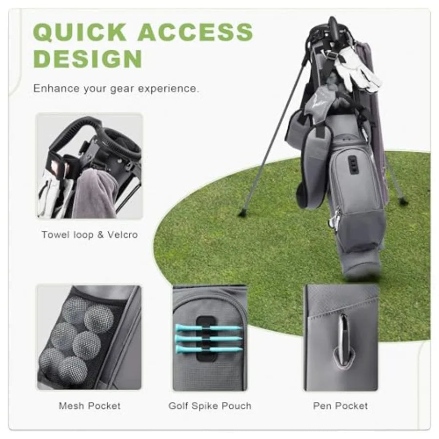 Yao Hui Huang Golf Bag With Stand And Cooler Pocket