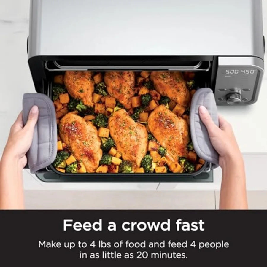 XMSJ 10-In-1 Digital Air Fry Oven With Stainless Steel Body