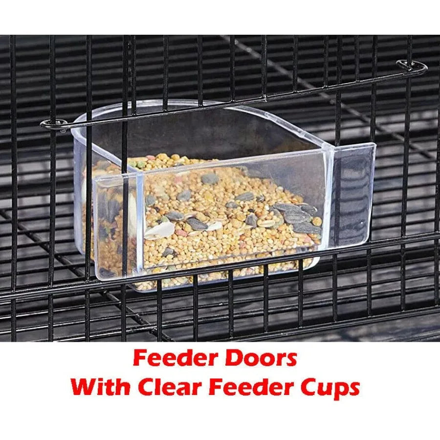 Breeding Bird Carrier Cage Parakeet Canary Finches Portable