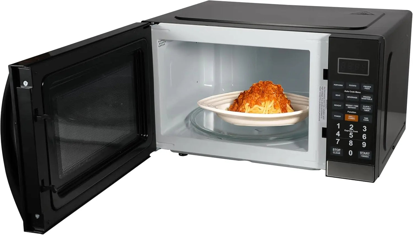XMSJ 1100W Microwave With Built-In Grill LED Timer Presets