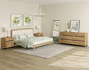 RBXC Three Piece Dresser And Nightstand Set Modern Bedroom Furniture