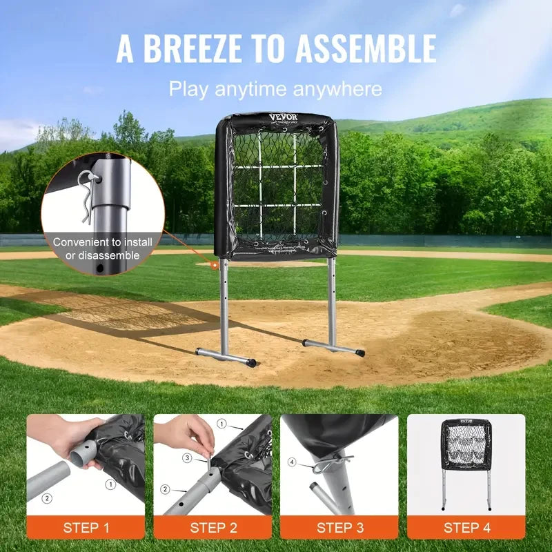Baseball Nine Grid Pitching Practice Net For Training