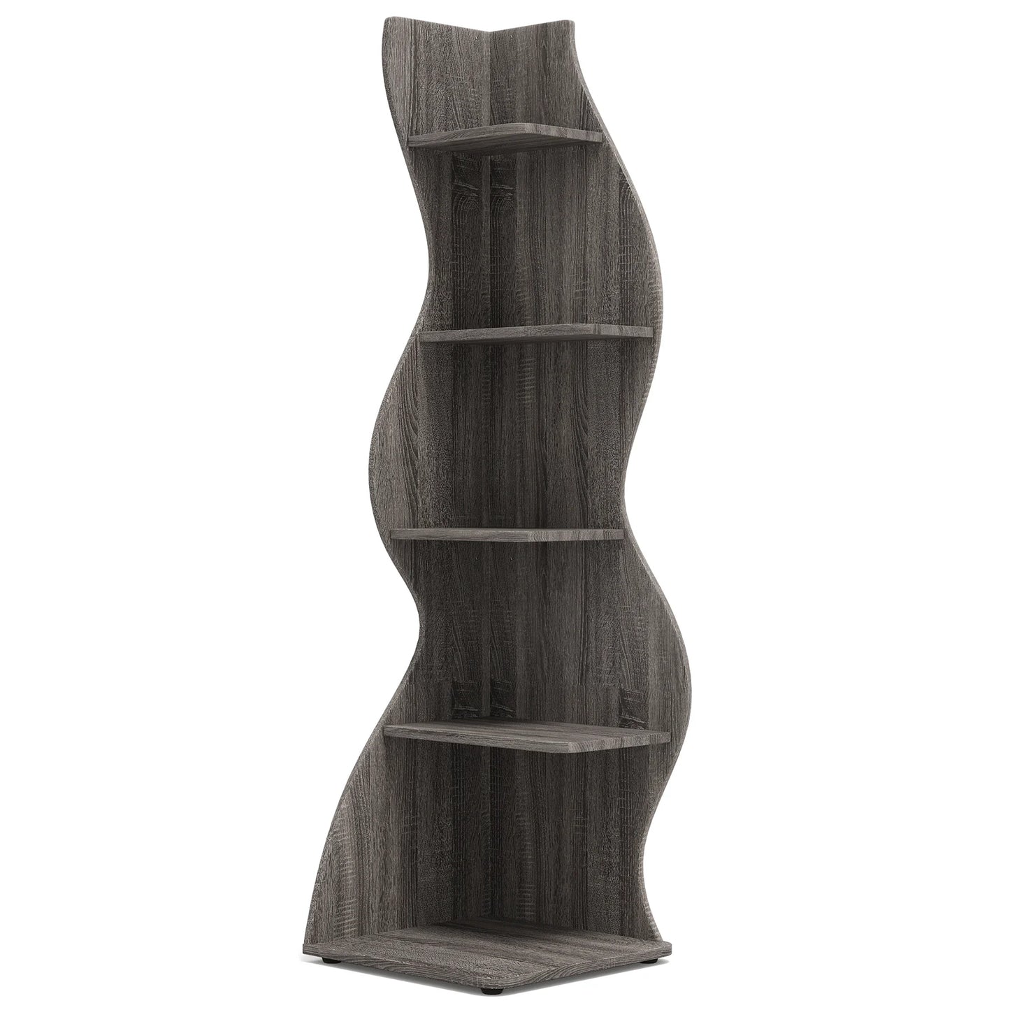 Tribesigns 5-Tier Corner Shelf Wall Bookcase Plant Stand