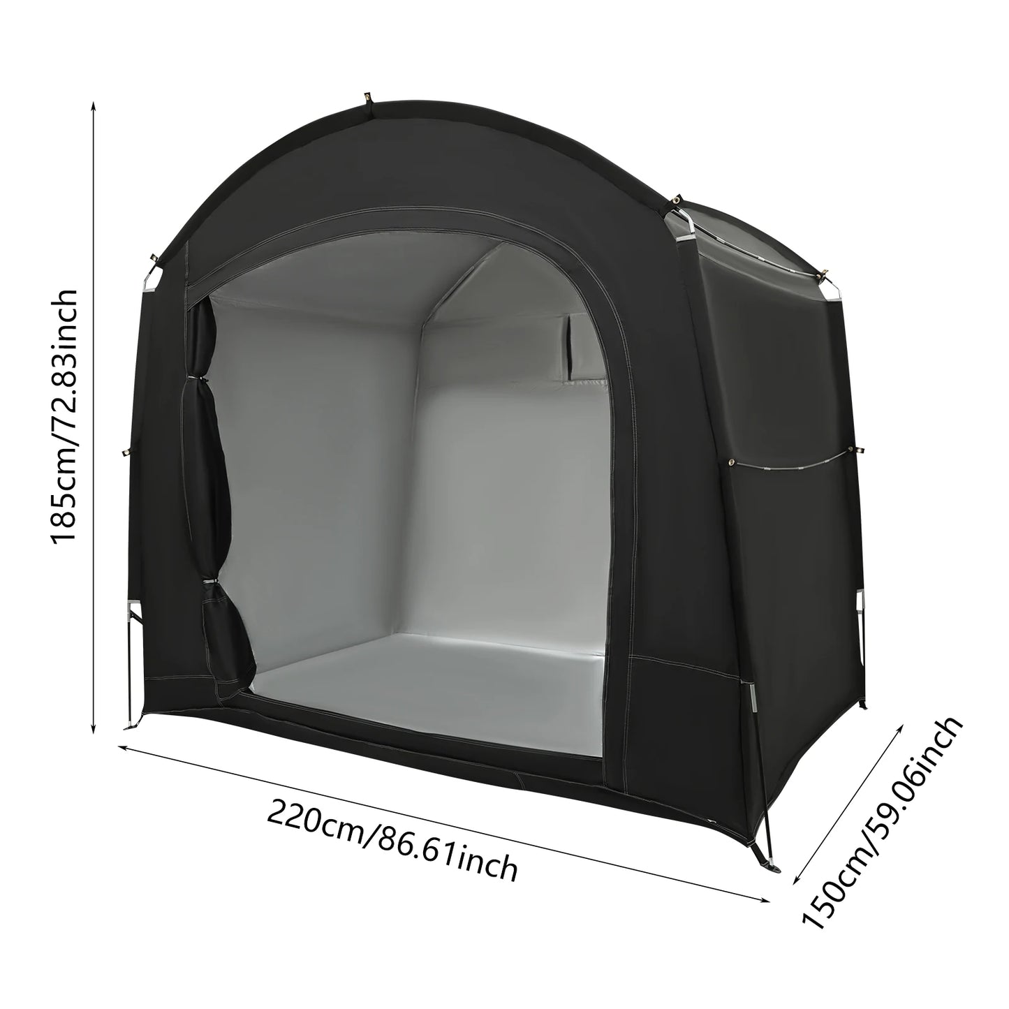 Bike Storage Shed for 1-4 Bikes Portable Waterproof Shelter Tent