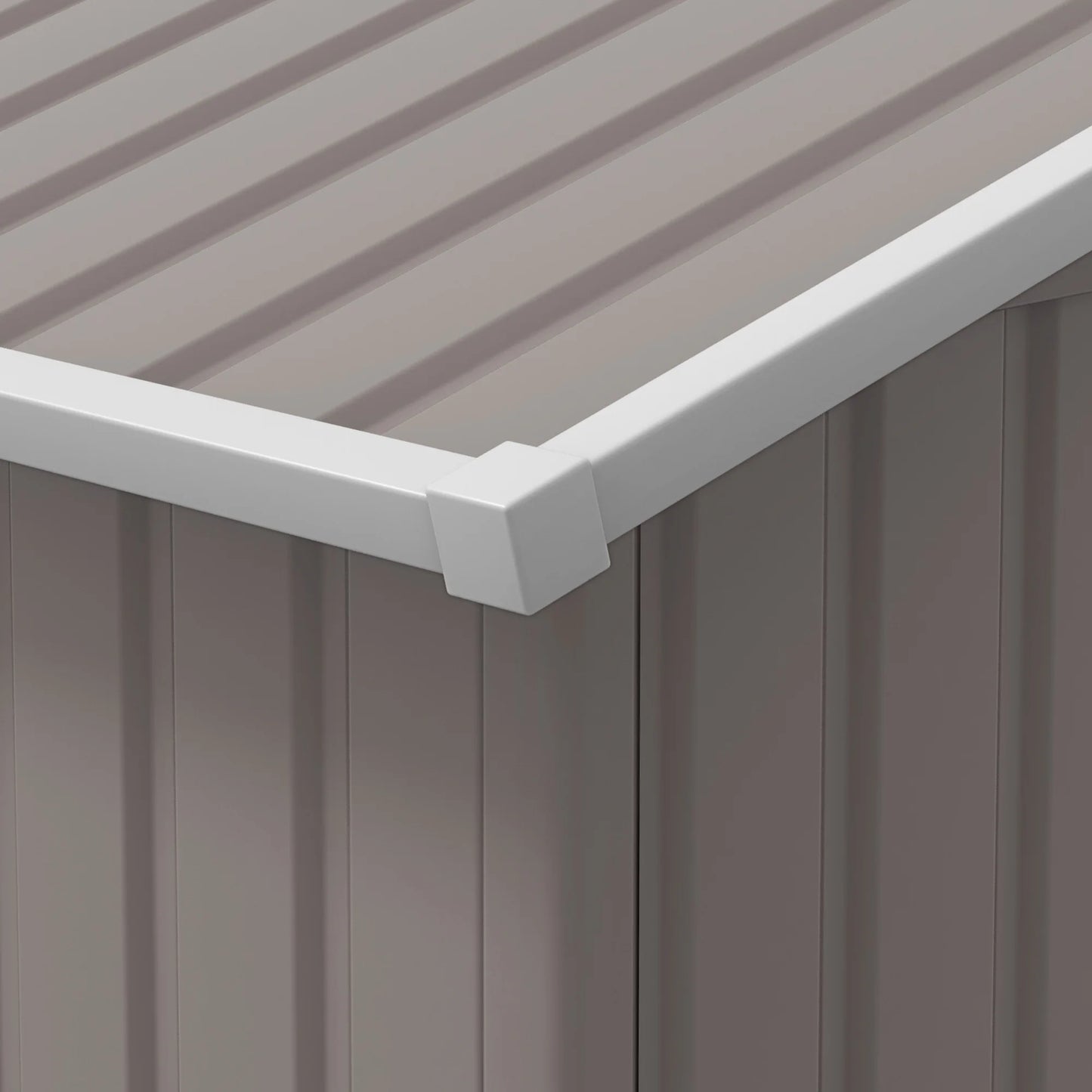 Outsunny Steel Outdoor Utility Storage Shed Kit For Backyard