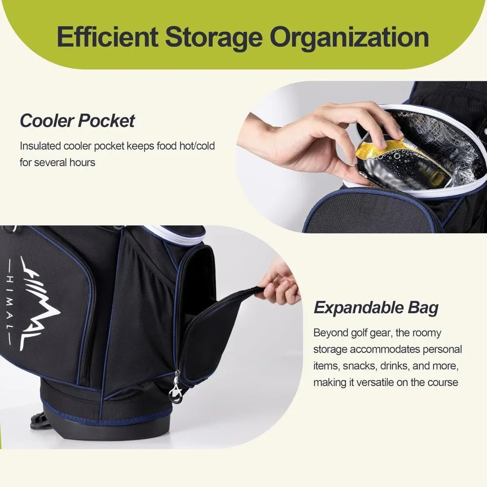 YTYIN 14 Way Golf Stand Bag With Ergonomic Top Dividers And 10 Pockets