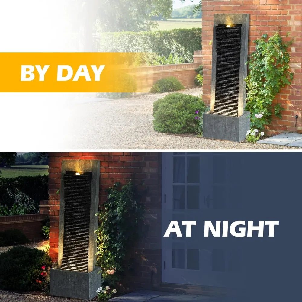 Cascading Rock Water Fountain for Outdoor Garden Decor