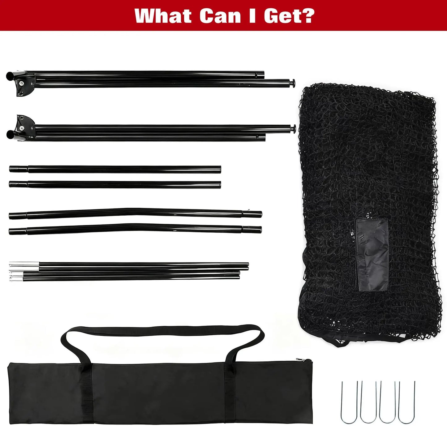 Golf Practice Net Portable Backyard Hitting Net With Carry Bag