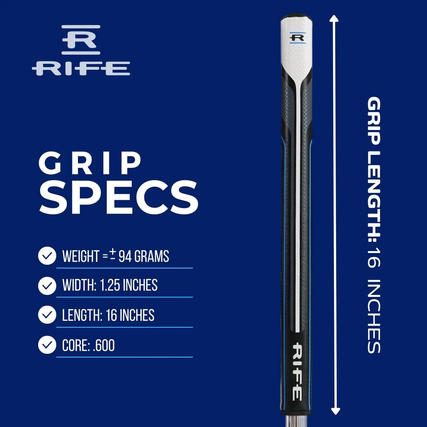 Titanium Putter With Graphite And Steel Grip For Stability