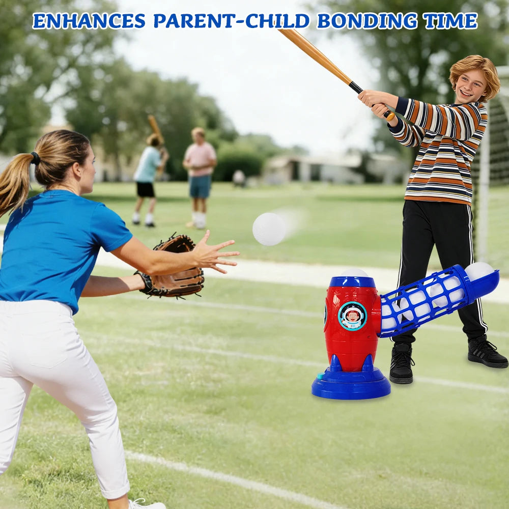 Baseball Pitching Machine for Kids Outdoor Toy Set
