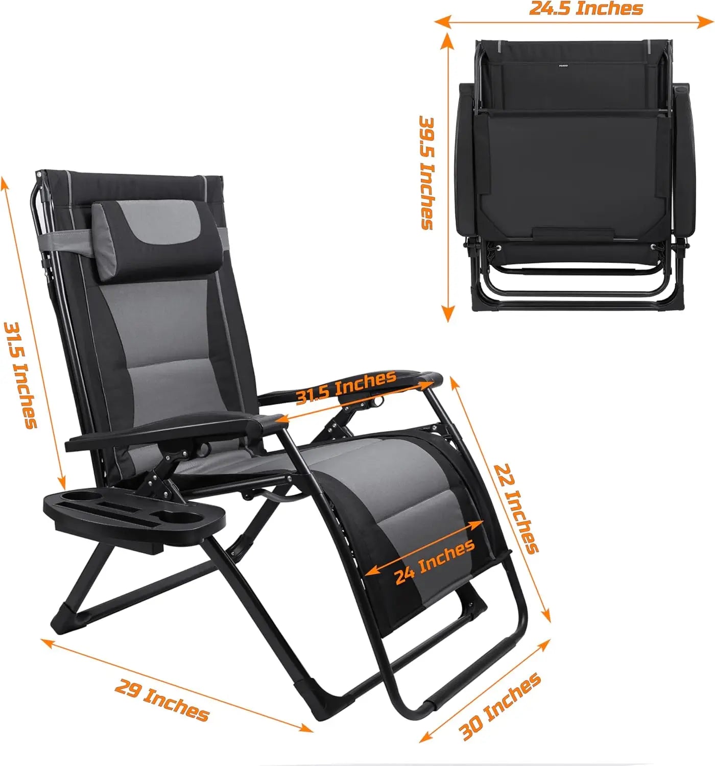 Outdoor Zero Gravity Recliner Folding Chair For Camping