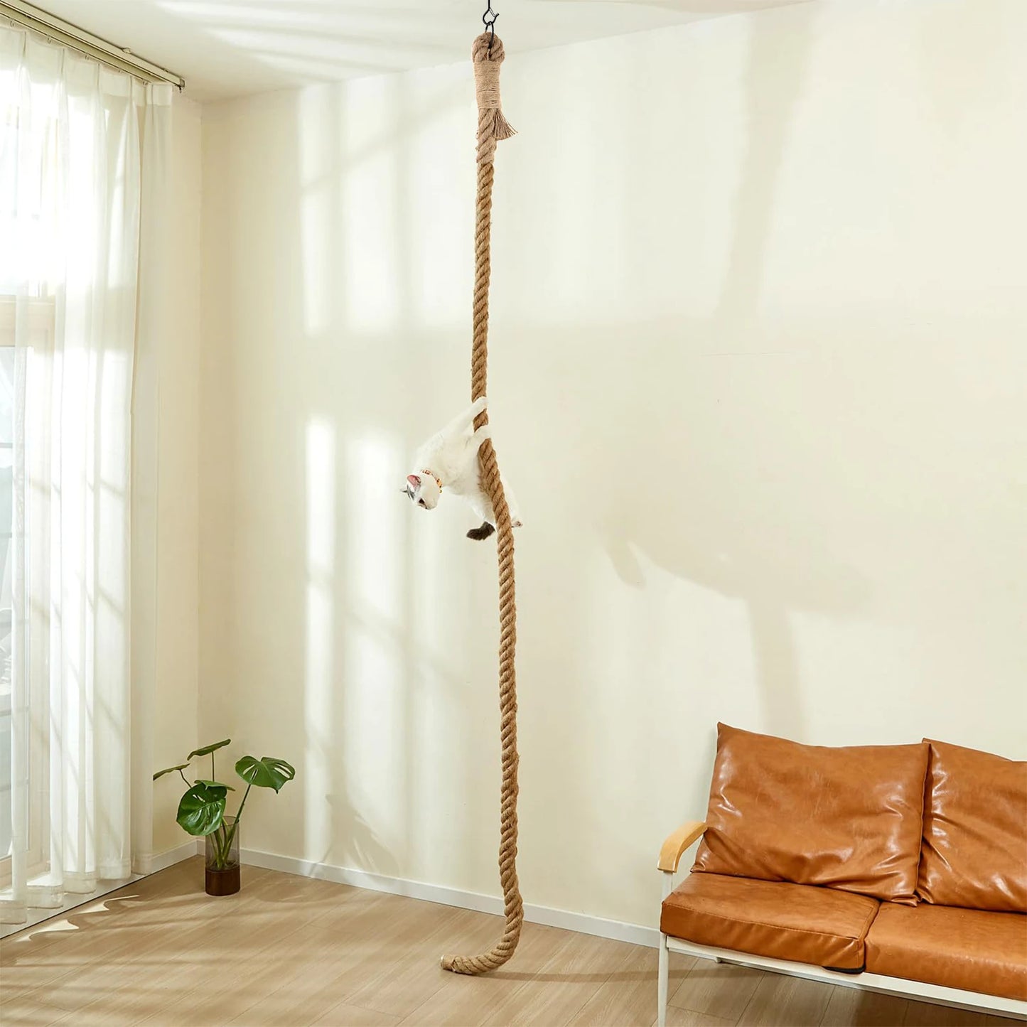 PETRAVELCN Cat Sisal Climbing Rope For Indoor Cats