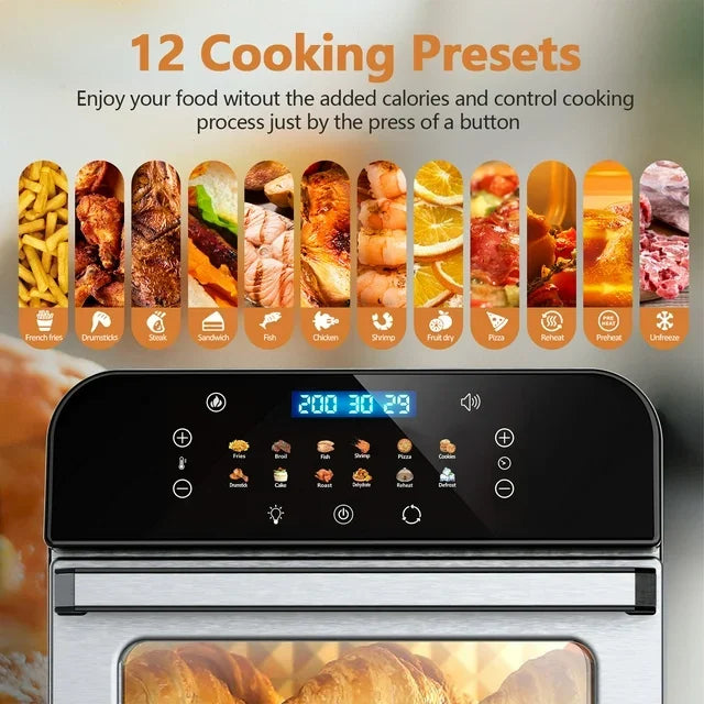 Whall Toaster Oven Air Fryer 12 Presets Clear Window
