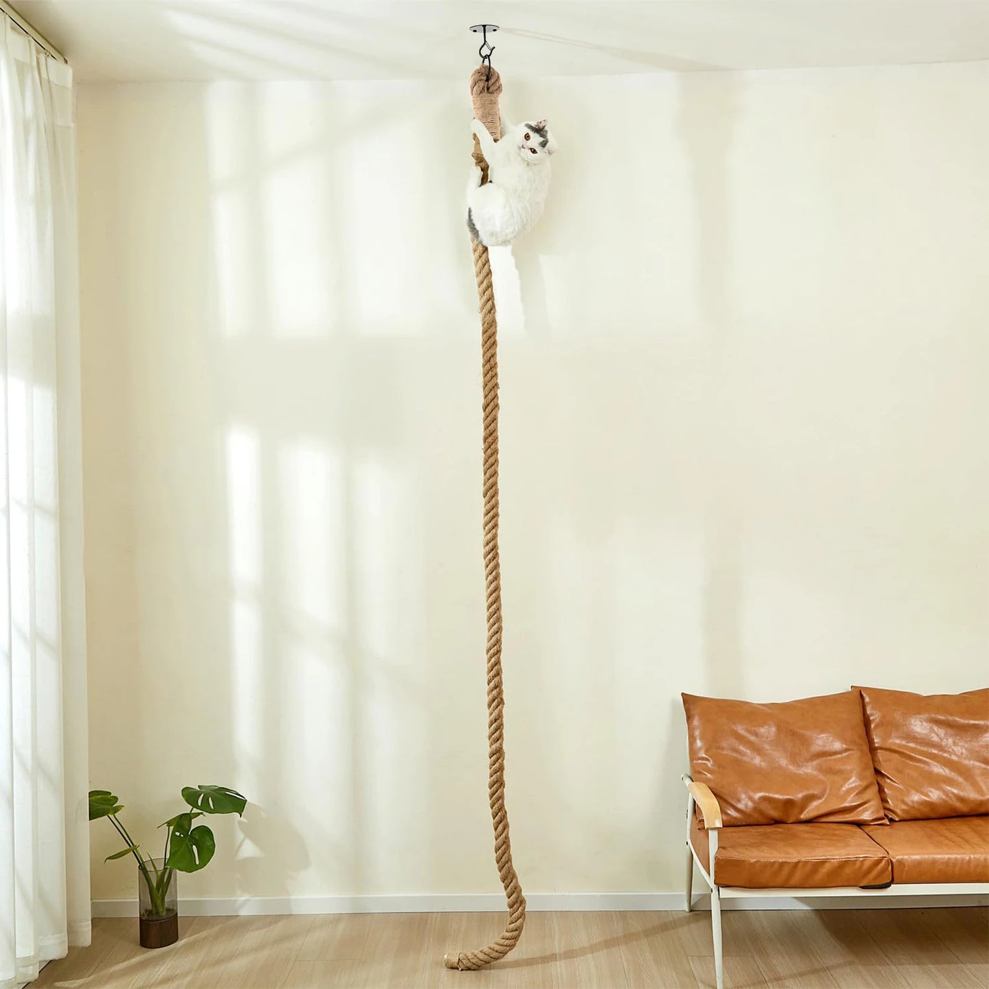 PETRAVELCN Cat Sisal Climbing Rope For Indoor Cats