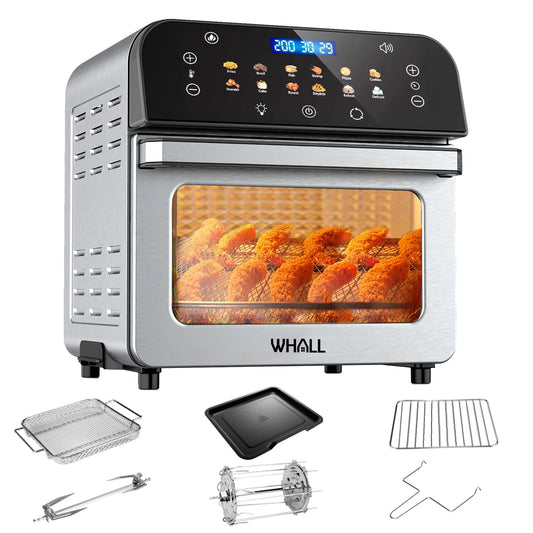 Whall Toaster Oven Air Fryer 12 Presets Clear Window