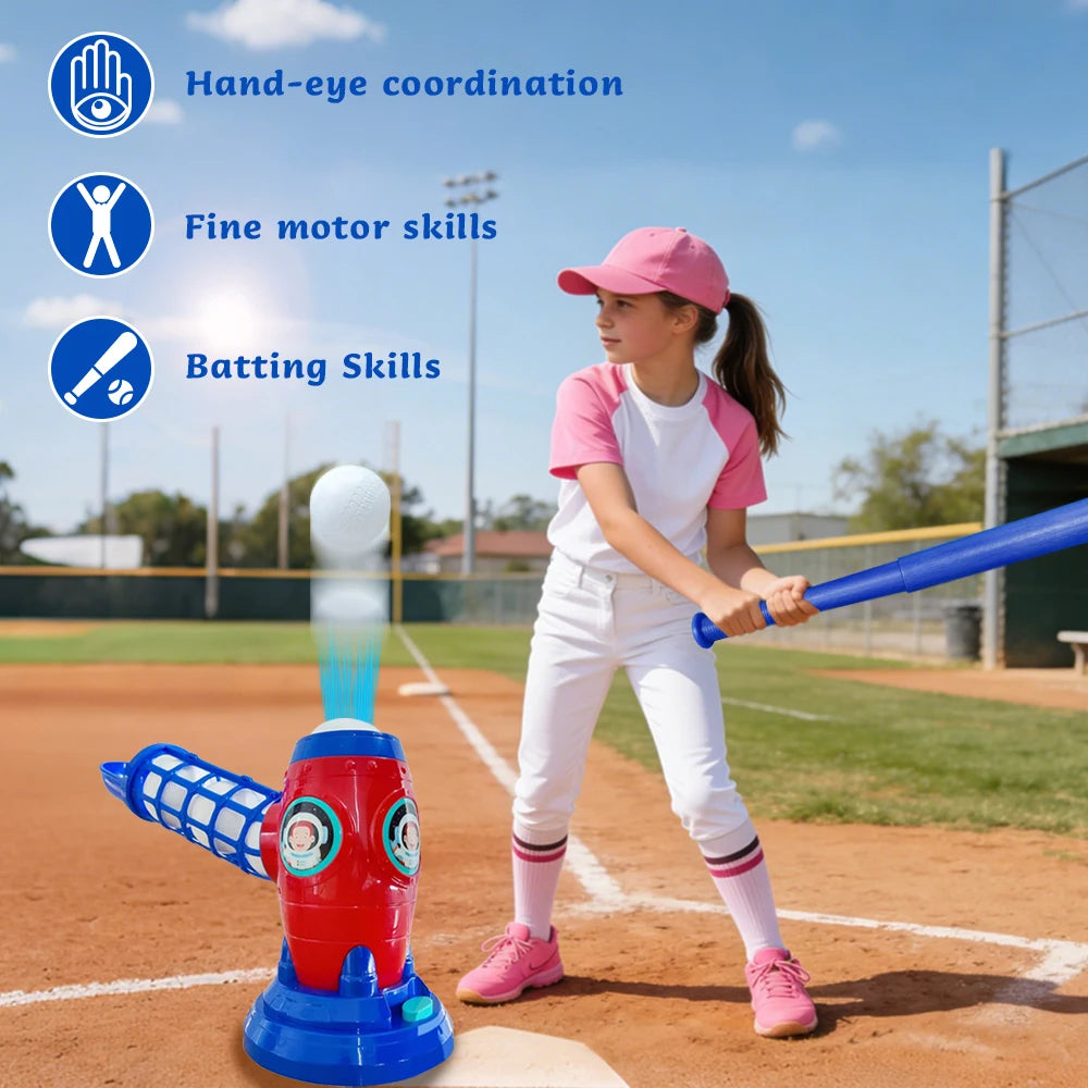 Baseball Pitching Machine for Kids Outdoor Toy Set