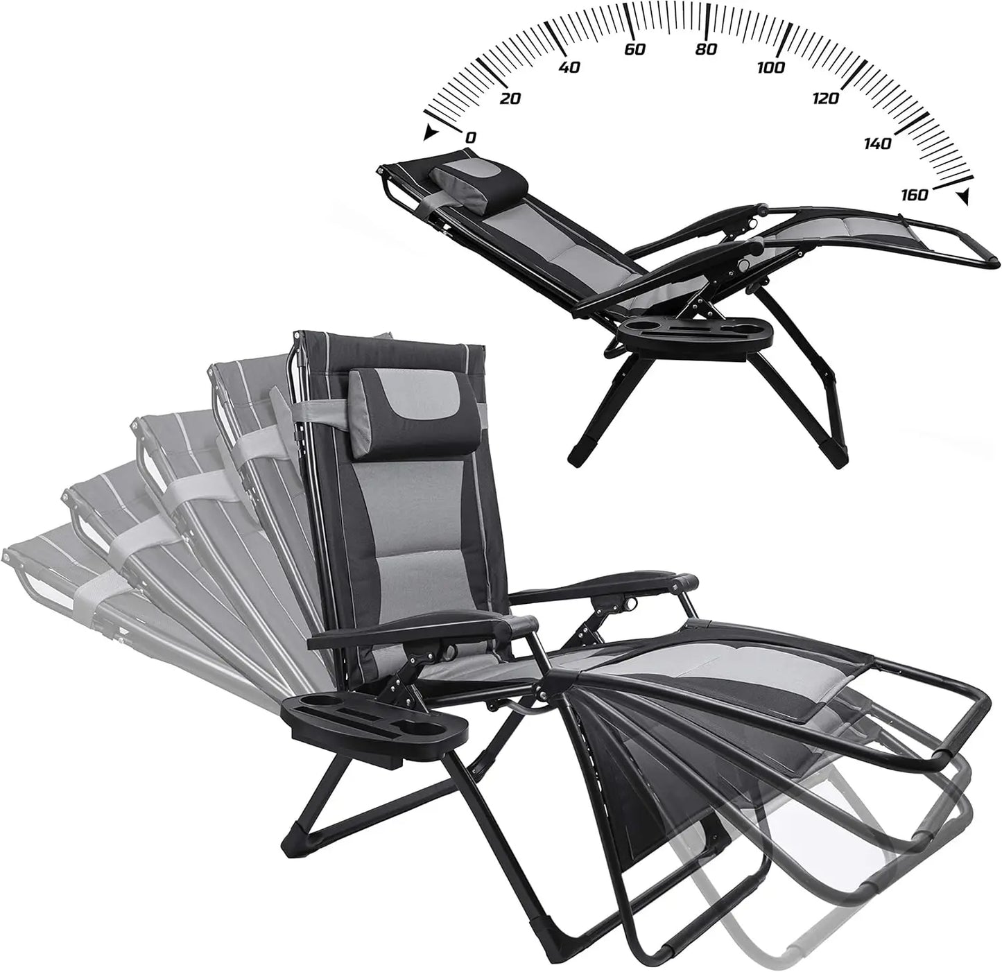 Outdoor Zero Gravity Recliner Folding Chair For Camping