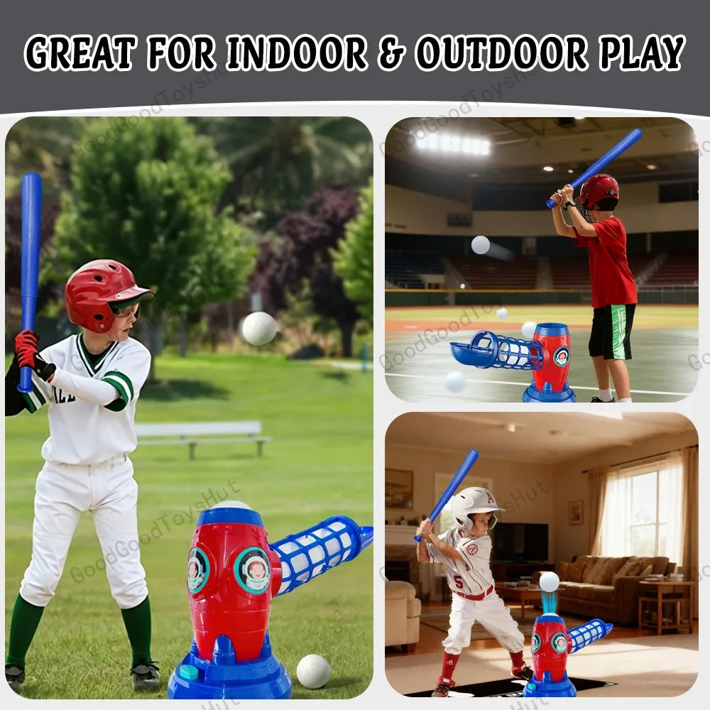 NONECN Outdoor Baseball Toy Set With Bat And 10 Balls