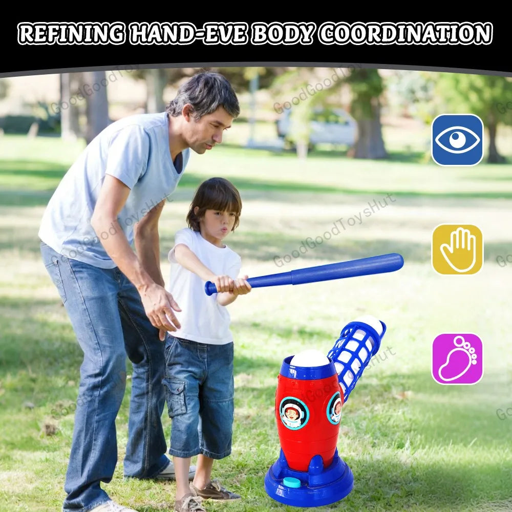 NONECN Outdoor Baseball Toy Set With Bat And 10 Balls