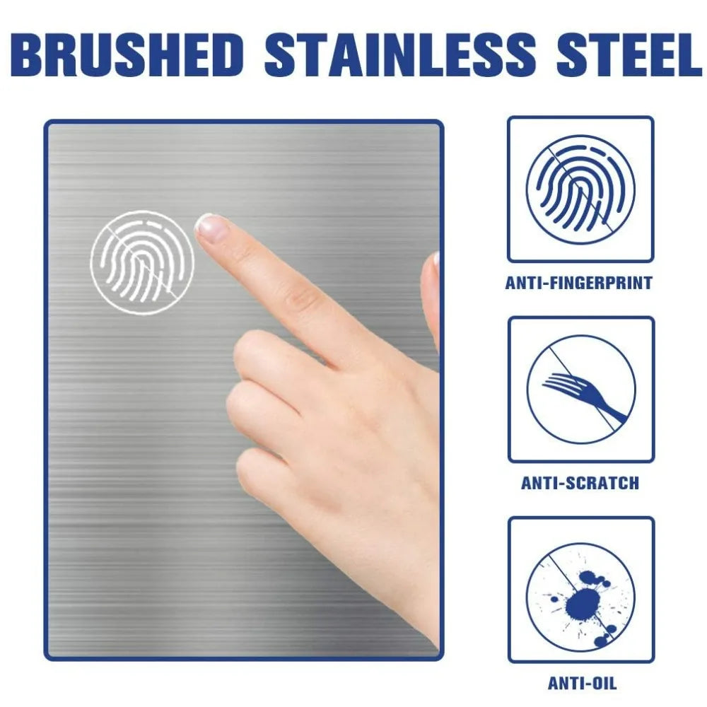 Automatic Touchless Stainless Steel Trash Can With Odor Control Lid