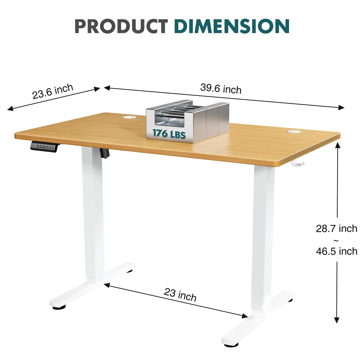 JHK Ergonomic Electric Standing Desk Height Adjustable