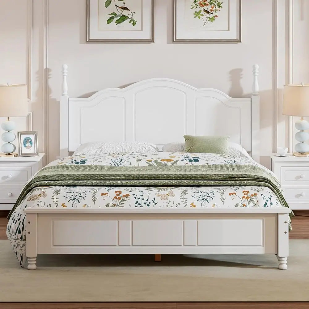 3-Piece Bedroom Set With Platform Bed And Two Nightstands