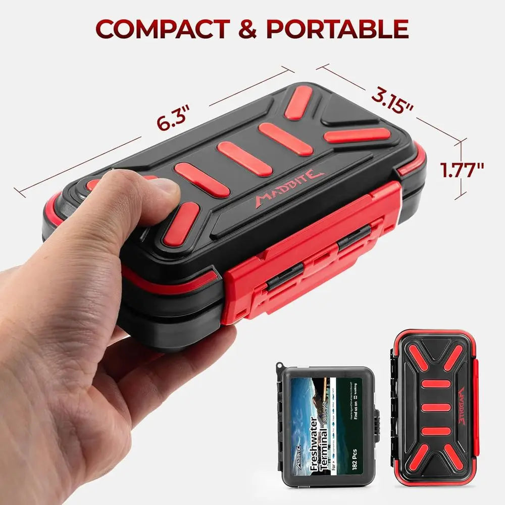 Complete Freshwater Fishing Kit Tackle Box With Hooks Weights Bobbers