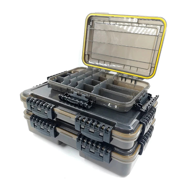 JSFUN Large Capacity Waterproof Fishing Tackle Box