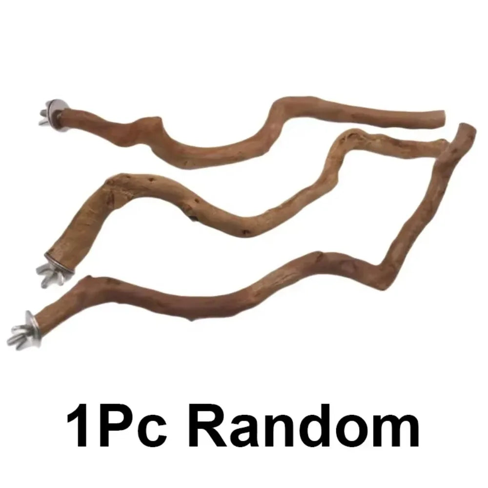 Wild Grape Wood Bird Standing Stick For Parrots Cockatiels Parakeets