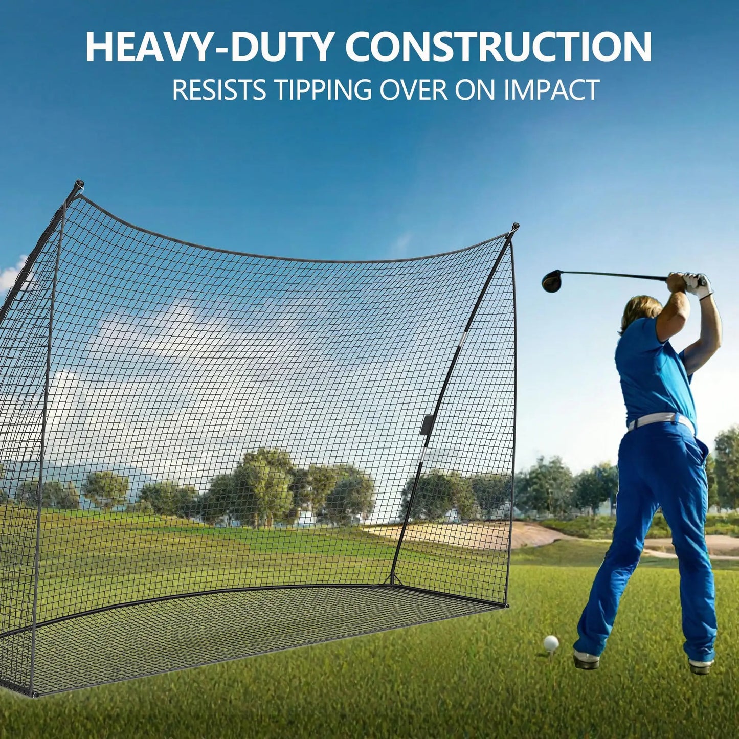 Golf Practice Net Portable Backyard Hitting Net With Carry Bag