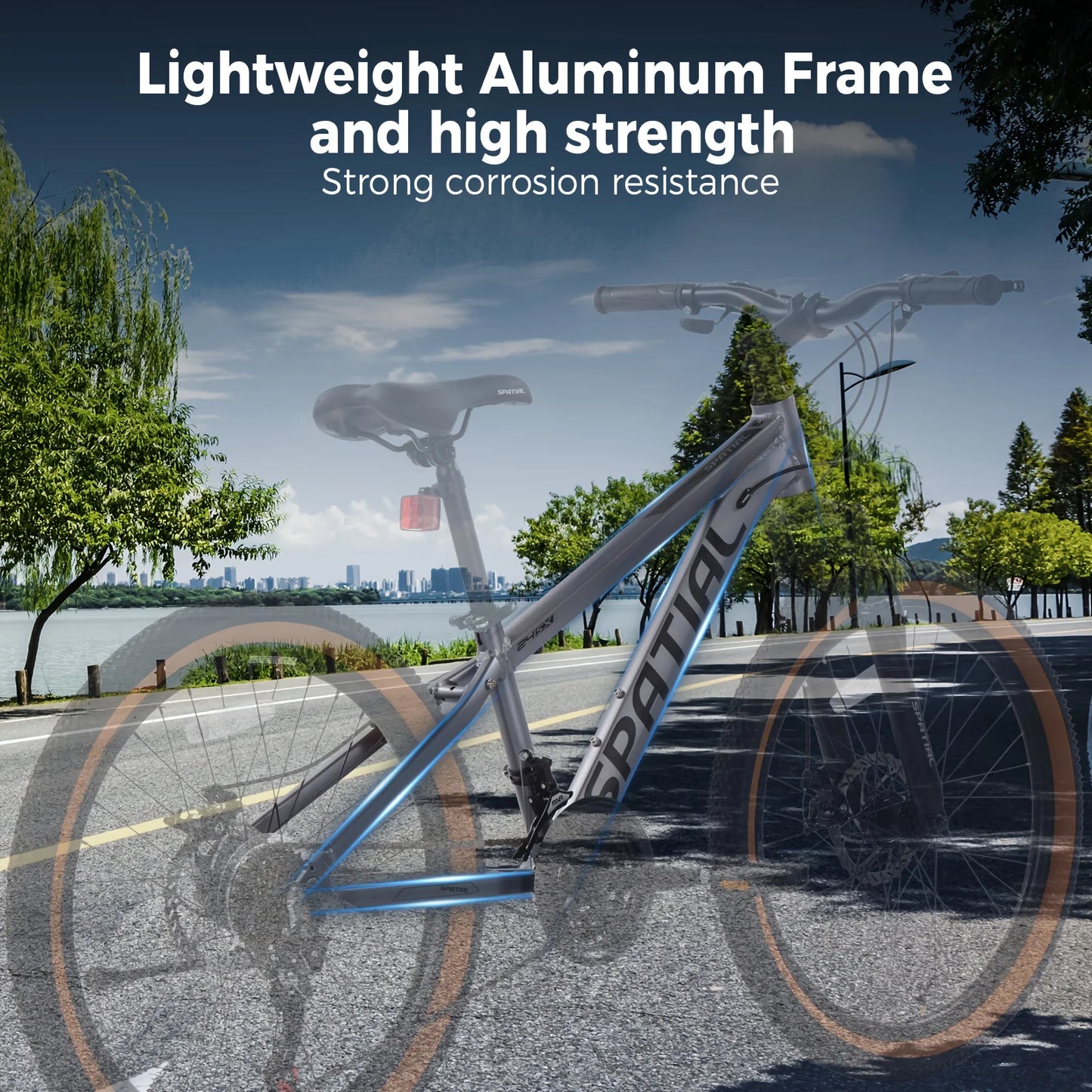 Spatial Fat Tire Mountain Bike Aluminum Frame Dual Disc Brakes