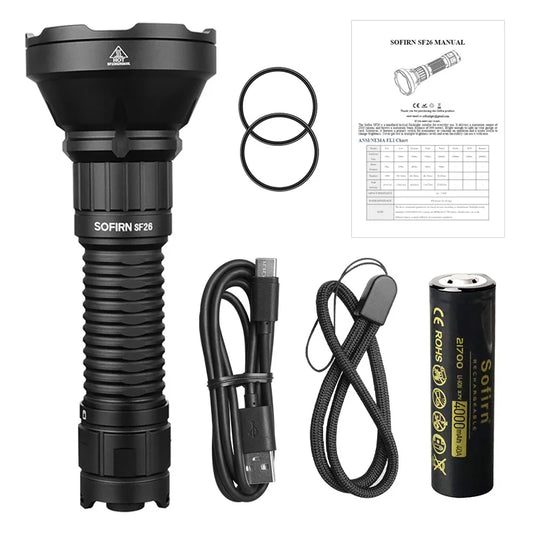 Sofirn SF26 21700 LED Flashlight 2000 Lumen Type-C Rechargeable