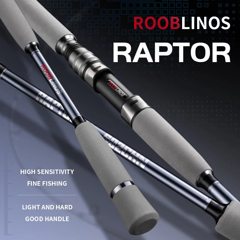 Rooblinos Raptor II Boat Fishing Rod Casting Spinning Rod Saltwater Two Section