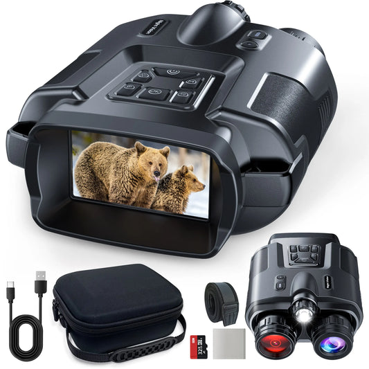 4K Night Vision Binoculars 8X Zoom With Tactical Light