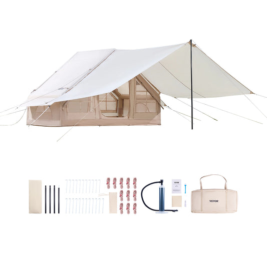 SucceBuy Inflatable Tent 3 To 5 People Easy Setup With Hand Pump