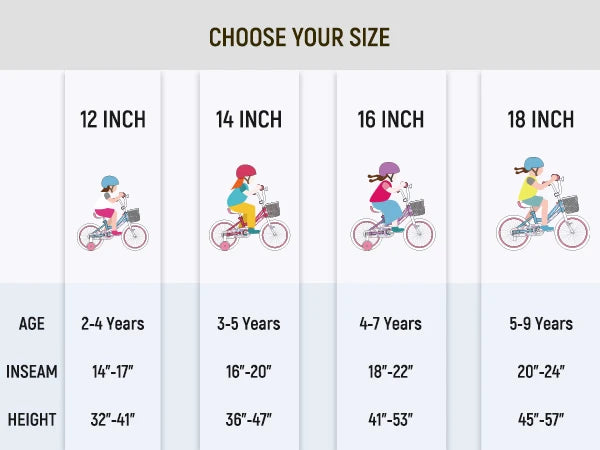 Joystar Kids Bike With Basket And Training Wheels For Beginners