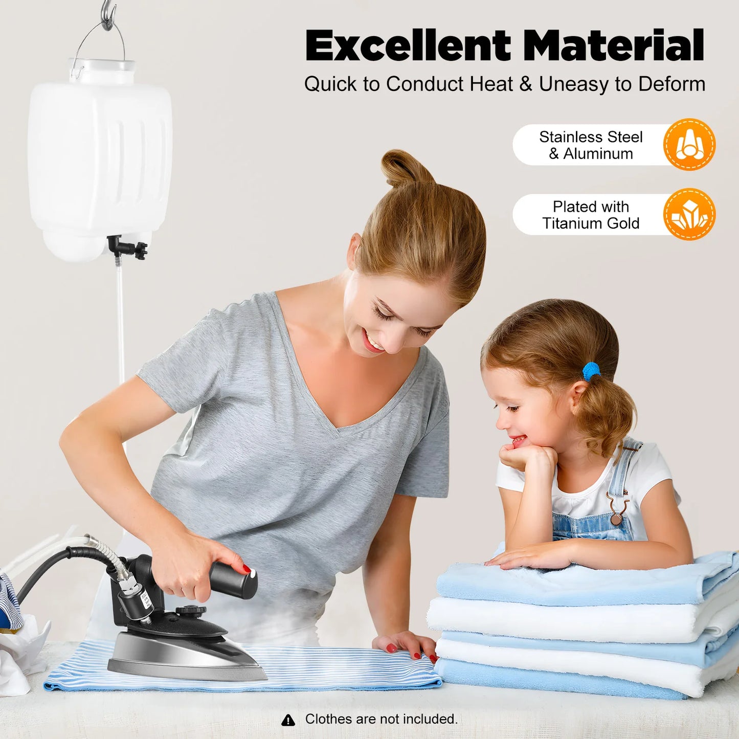 Sweetmile 1200W 110V Electric Steam Iron With Water Tank