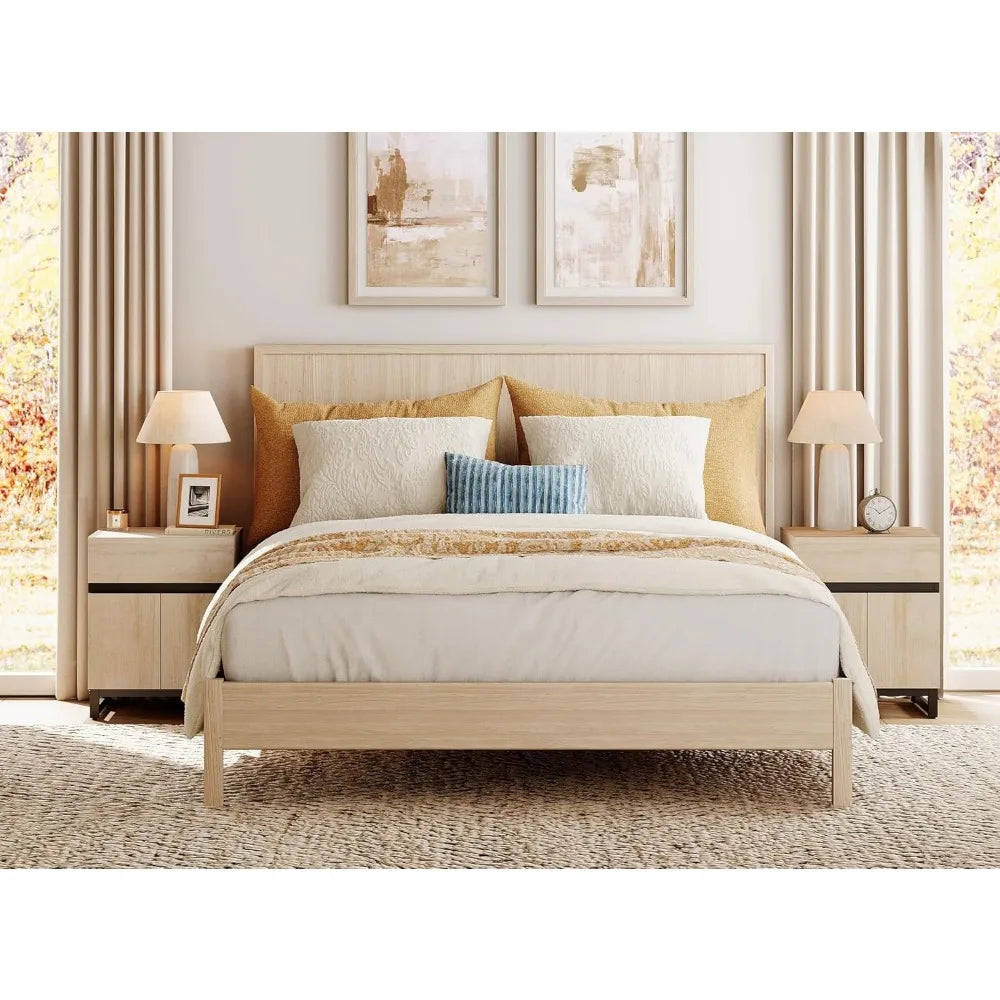 RBXC Three Piece Dresser And Nightstand Set Modern Bedroom Furniture