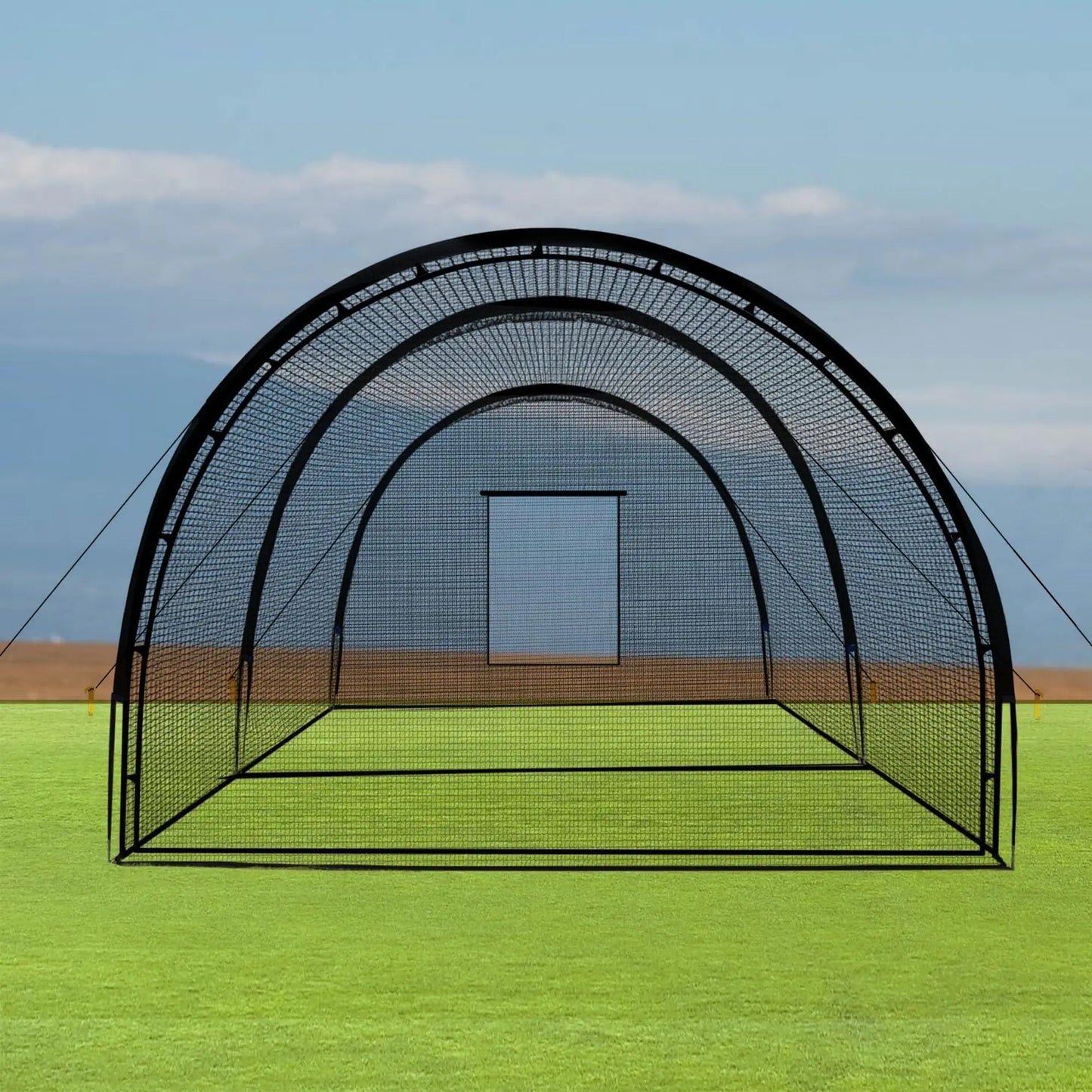 HiMISS Batting Cage Net With Frame For Baseball Softball Golf