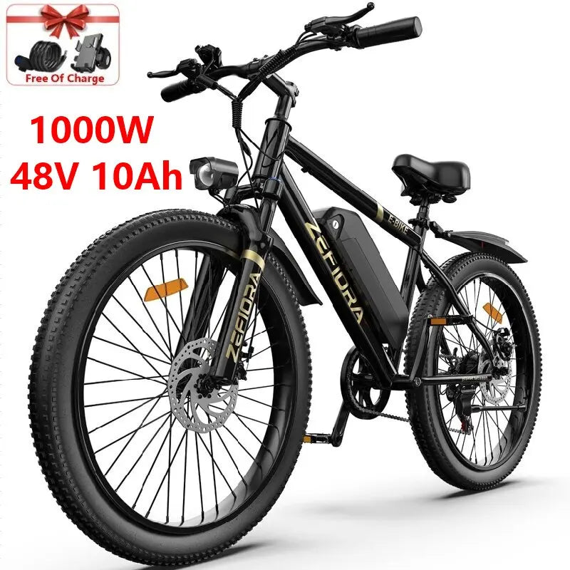 Zefiora M10 Mountain Ebike 48V 1000W Brushless Motor