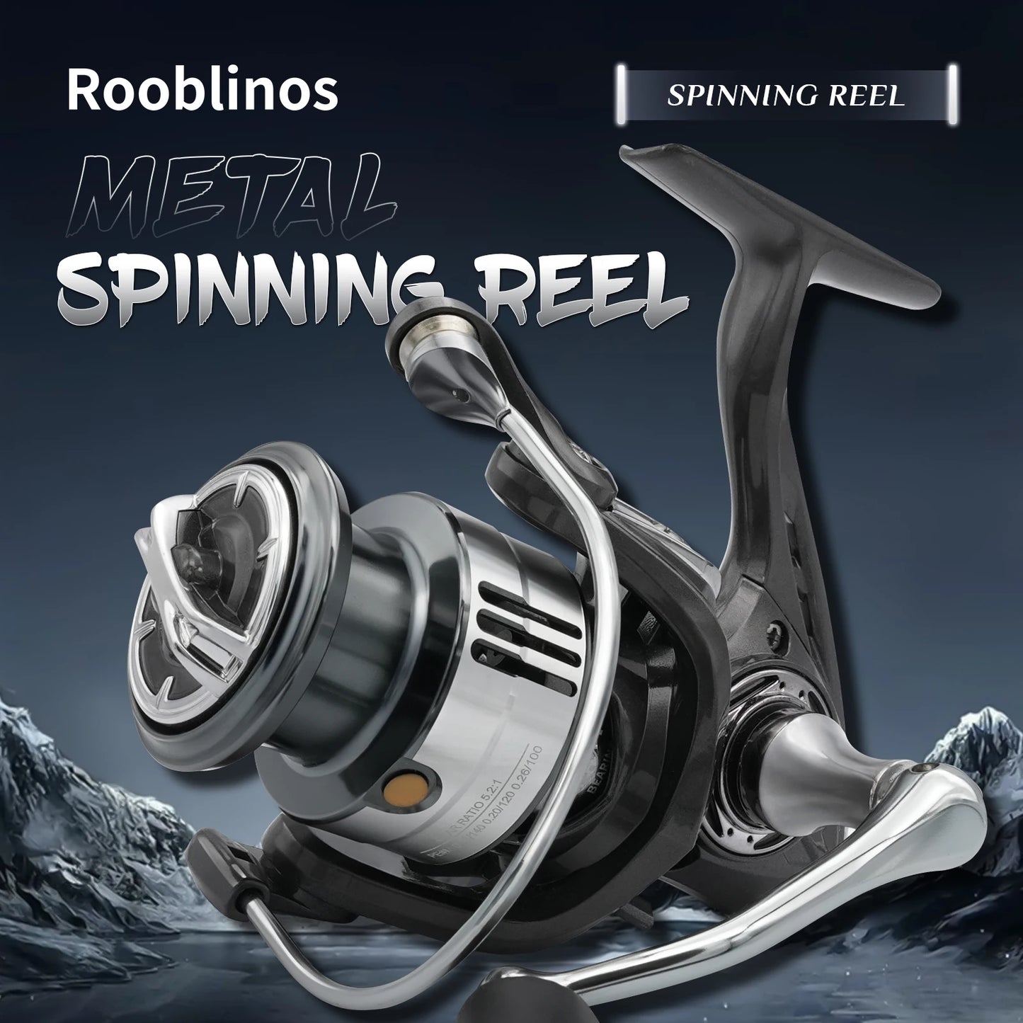 Rooblinos TV 1500 2500 Series Spinning Fishing Reel Gear Ratio 5 To 1