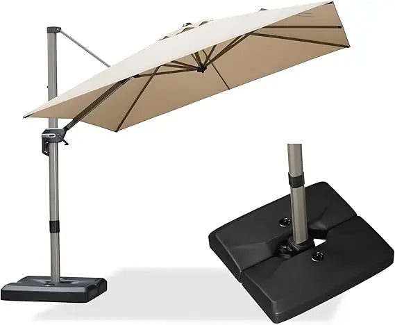 Patio Cantilever Umbrella With Base Included