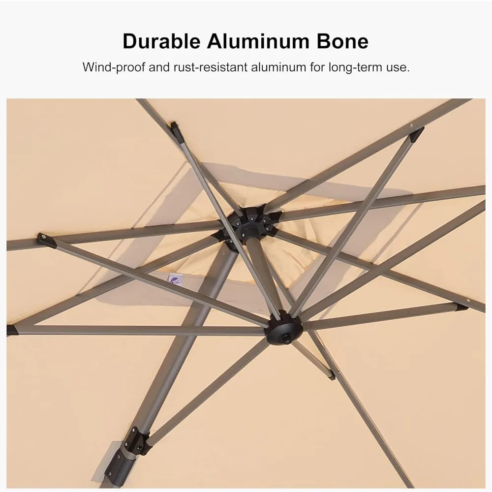 Patio Cantilever Umbrella With Base Included