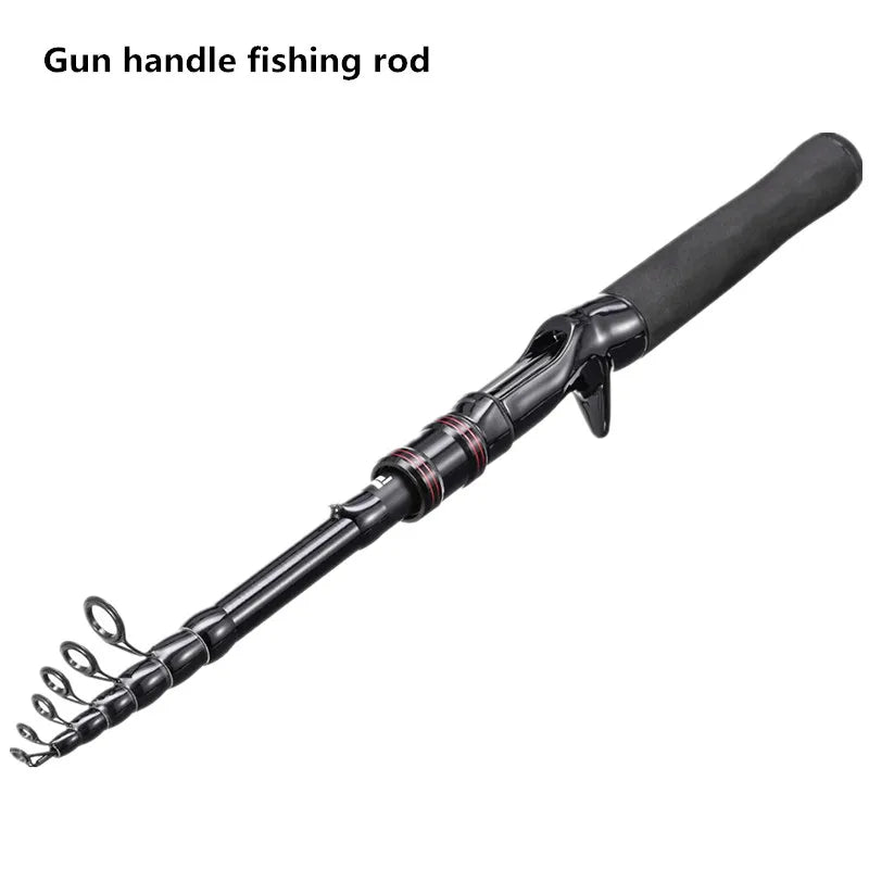 SHIQIAN Telescopic Carbon Fishing Rod With High Strength Line