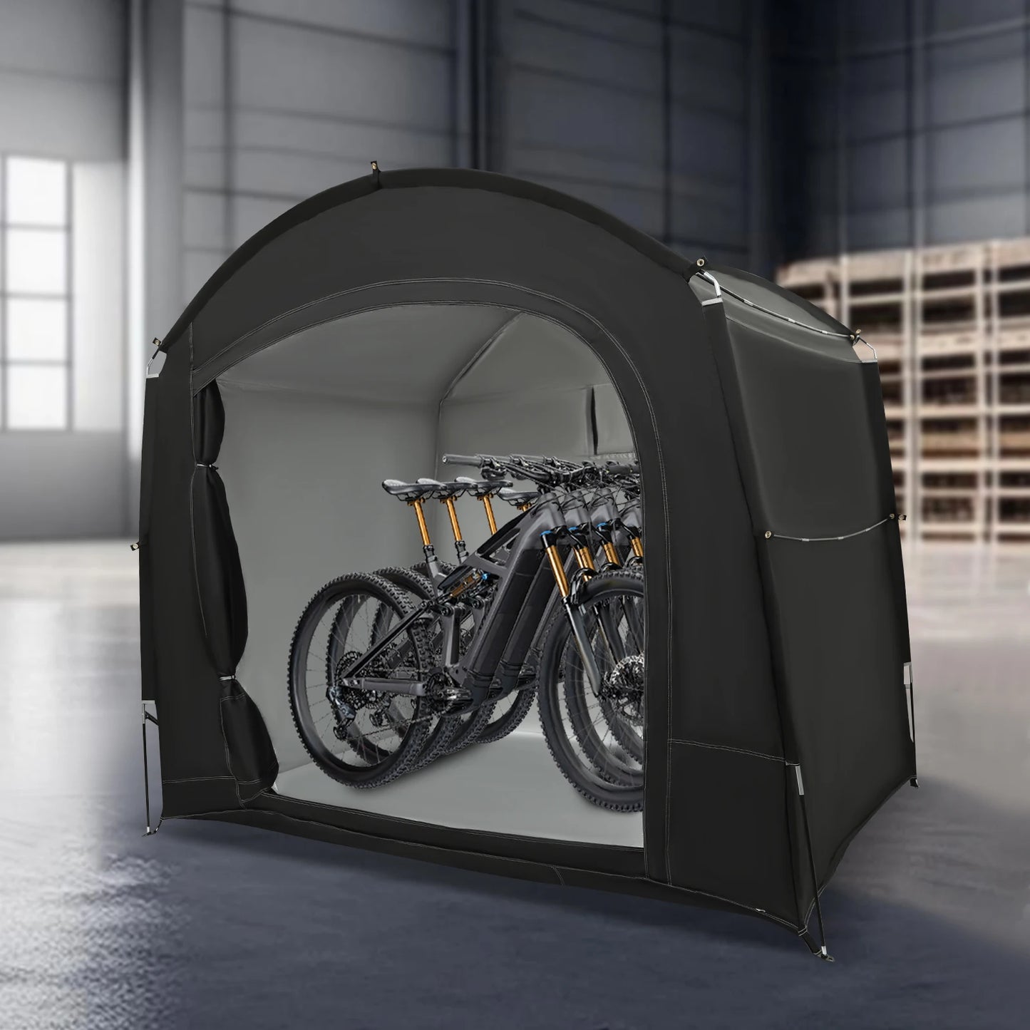Bike Storage Shed for 1-4 Bikes Portable Waterproof Shelter Tent